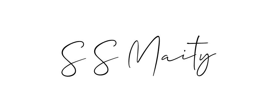 Also we have S S Maity name is the best signature style. Create professional handwritten signature collection using Allison_Script autograph style. S S Maity signature style 2 images and pictures png
