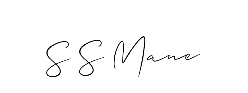 Use a signature maker to create a handwritten signature online. With this signature software, you can design (Allison_Script) your own signature for name S S Mane. S S Mane signature style 2 images and pictures png