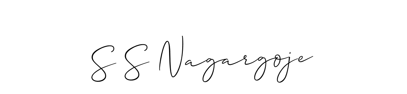 This is the best signature style for the S S Nagargoje name. Also you like these signature font (Allison_Script). Mix name signature. S S Nagargoje signature style 2 images and pictures png