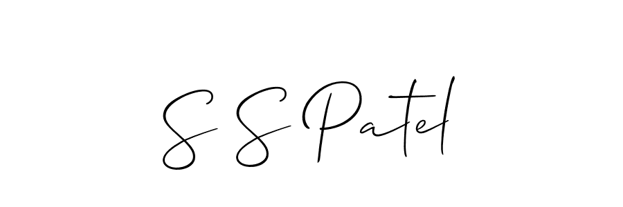 Also You can easily find your signature by using the search form. We will create S S Patel name handwritten signature images for you free of cost using Allison_Script sign style. S S Patel signature style 2 images and pictures png