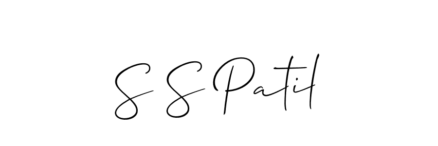 How to Draw S S Patil signature style? Allison_Script is a latest design signature styles for name S S Patil. S S Patil signature style 2 images and pictures png