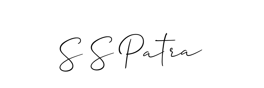if you are searching for the best signature style for your name S S Patra. so please give up your signature search. here we have designed multiple signature styles  using Allison_Script. S S Patra signature style 2 images and pictures png