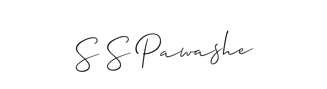 Also we have S S Pawashe name is the best signature style. Create professional handwritten signature collection using Allison_Script autograph style. S S Pawashe signature style 2 images and pictures png
