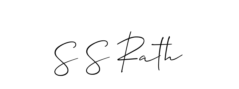 Create a beautiful signature design for name S S Rath. With this signature (Allison_Script) fonts, you can make a handwritten signature for free. S S Rath signature style 2 images and pictures png