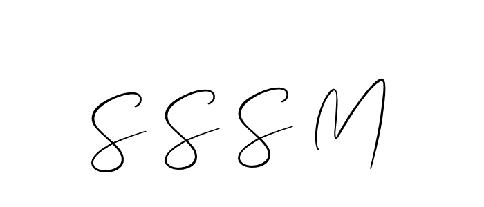 Similarly Allison_Script is the best handwritten signature design. Signature creator online .You can use it as an online autograph creator for name S S S M. S S S M signature style 2 images and pictures png