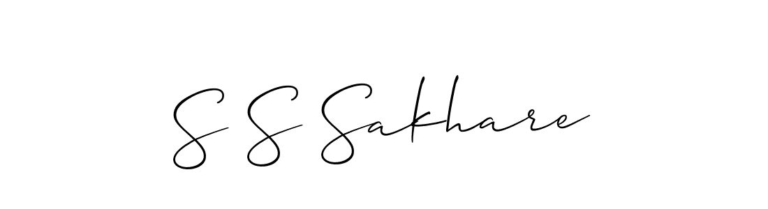 Create a beautiful signature design for name S S Sakhare. With this signature (Allison_Script) fonts, you can make a handwritten signature for free. S S Sakhare signature style 2 images and pictures png