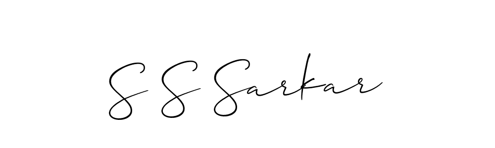 Create a beautiful signature design for name S S Sarkar. With this signature (Allison_Script) fonts, you can make a handwritten signature for free. S S Sarkar signature style 2 images and pictures png