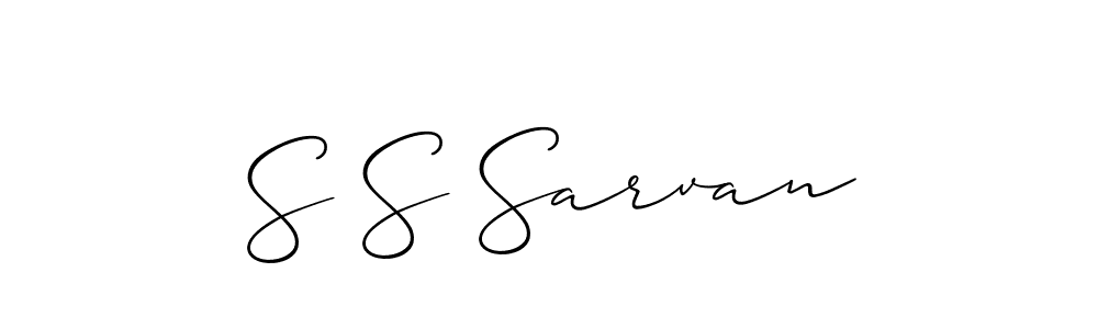 It looks lik you need a new signature style for name S S Sarvan. Design unique handwritten (Allison_Script) signature with our free signature maker in just a few clicks. S S Sarvan signature style 2 images and pictures png