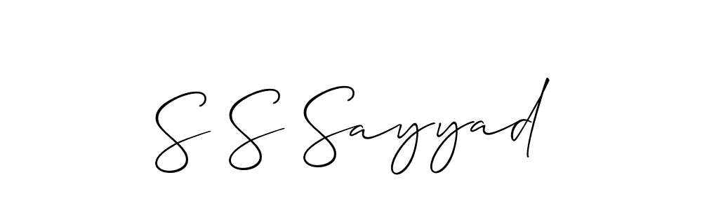 This is the best signature style for the S S Sayyad name. Also you like these signature font (Allison_Script). Mix name signature. S S Sayyad signature style 2 images and pictures png