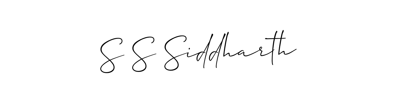Make a beautiful signature design for name S S Siddharth. Use this online signature maker to create a handwritten signature for free. S S Siddharth signature style 2 images and pictures png