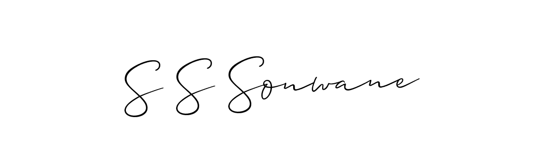 Best and Professional Signature Style for S S Sonwane. Allison_Script Best Signature Style Collection. S S Sonwane signature style 2 images and pictures png