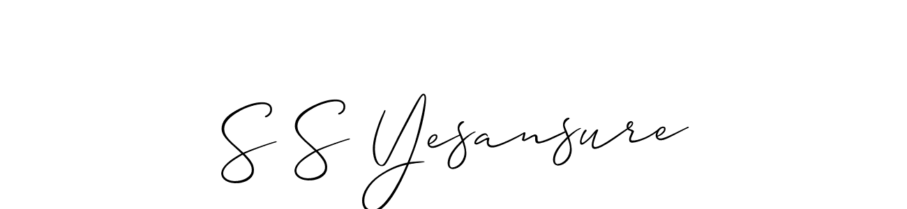 You can use this online signature creator to create a handwritten signature for the name S S Yesansure. This is the best online autograph maker. S S Yesansure signature style 2 images and pictures png