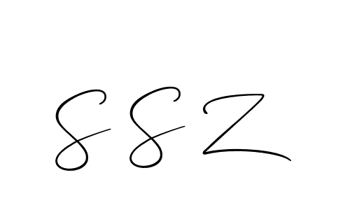 You should practise on your own different ways (Allison_Script) to write your name (S S Z) in signature. don't let someone else do it for you. S S Z signature style 2 images and pictures png