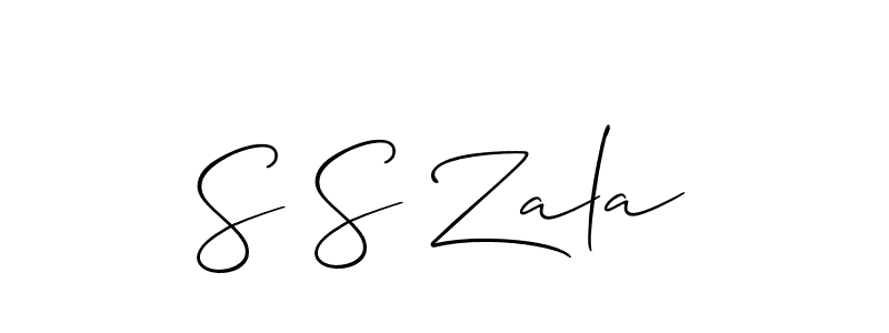 This is the best signature style for the S S Zala name. Also you like these signature font (Allison_Script). Mix name signature. S S Zala signature style 2 images and pictures png