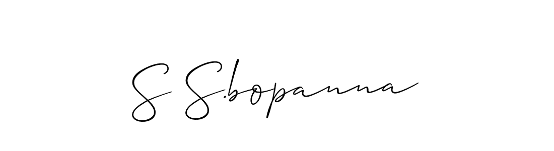 Design your own signature with our free online signature maker. With this signature software, you can create a handwritten (Allison_Script) signature for name S S.bopanna. S S.bopanna signature style 2 images and pictures png