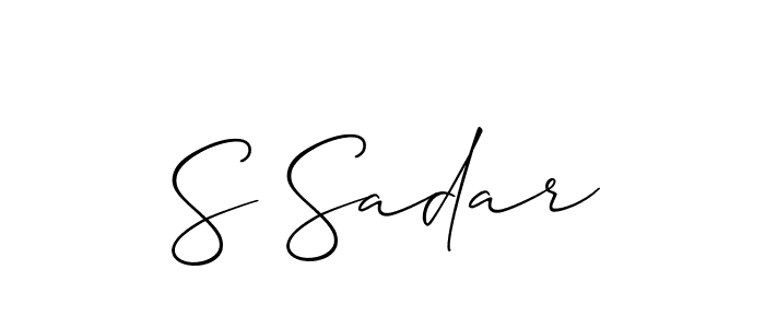 How to Draw S Sadar signature style? Allison_Script is a latest design signature styles for name S Sadar. S Sadar signature style 2 images and pictures png
