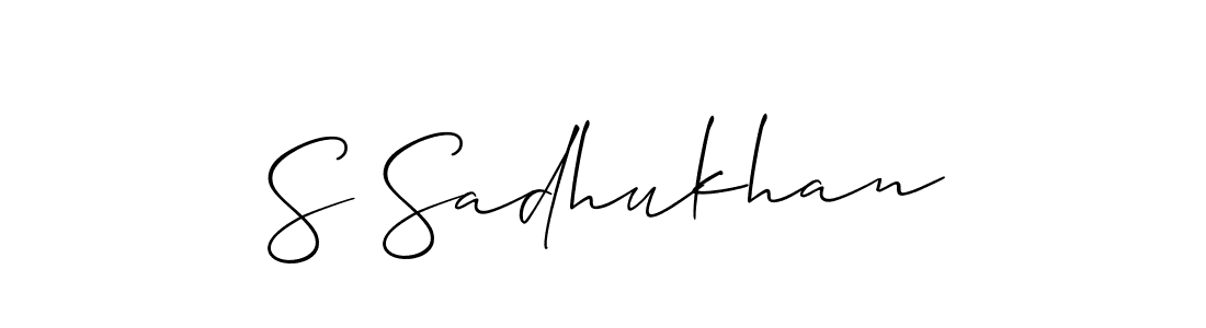 Also we have S Sadhukhan name is the best signature style. Create professional handwritten signature collection using Allison_Script autograph style. S Sadhukhan signature style 2 images and pictures png