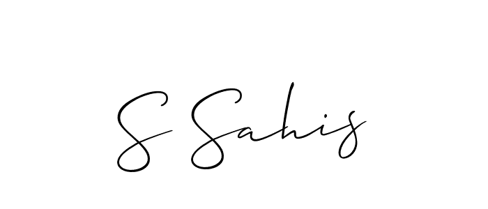 This is the best signature style for the S Sahis name. Also you like these signature font (Allison_Script). Mix name signature. S Sahis signature style 2 images and pictures png