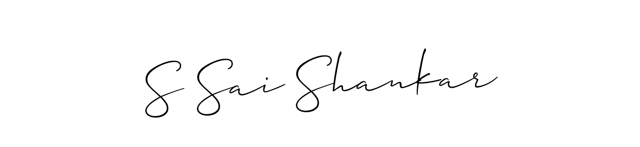 Also You can easily find your signature by using the search form. We will create S Sai Shankar name handwritten signature images for you free of cost using Allison_Script sign style. S Sai Shankar signature style 2 images and pictures png