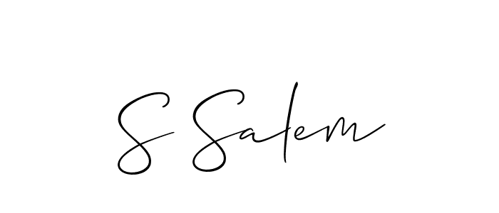 Use a signature maker to create a handwritten signature online. With this signature software, you can design (Allison_Script) your own signature for name S Salem. S Salem signature style 2 images and pictures png