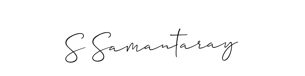 Make a beautiful signature design for name S Samantaray. With this signature (Allison_Script) style, you can create a handwritten signature for free. S Samantaray signature style 2 images and pictures png