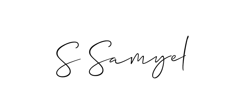 How to Draw S Samyel signature style? Allison_Script is a latest design signature styles for name S Samyel. S Samyel signature style 2 images and pictures png