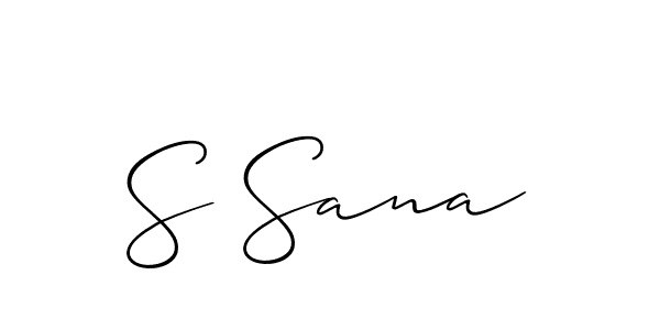 Also we have S Sana name is the best signature style. Create professional handwritten signature collection using Allison_Script autograph style. S Sana signature style 2 images and pictures png