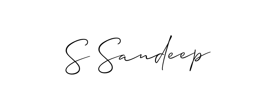 It looks lik you need a new signature style for name S Sandeep. Design unique handwritten (Allison_Script) signature with our free signature maker in just a few clicks. S Sandeep signature style 2 images and pictures png