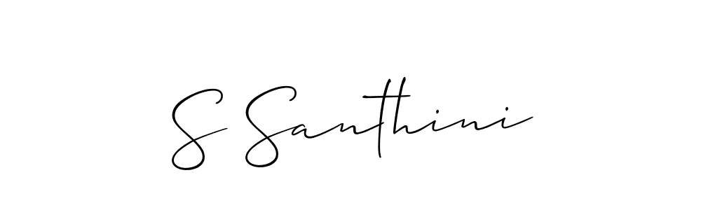 Make a short S Santhini signature style. Manage your documents anywhere anytime using Allison_Script. Create and add eSignatures, submit forms, share and send files easily. S Santhini signature style 2 images and pictures png