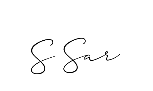 S Sar stylish signature style. Best Handwritten Sign (Allison_Script) for my name. Handwritten Signature Collection Ideas for my name S Sar. S Sar signature style 2 images and pictures png