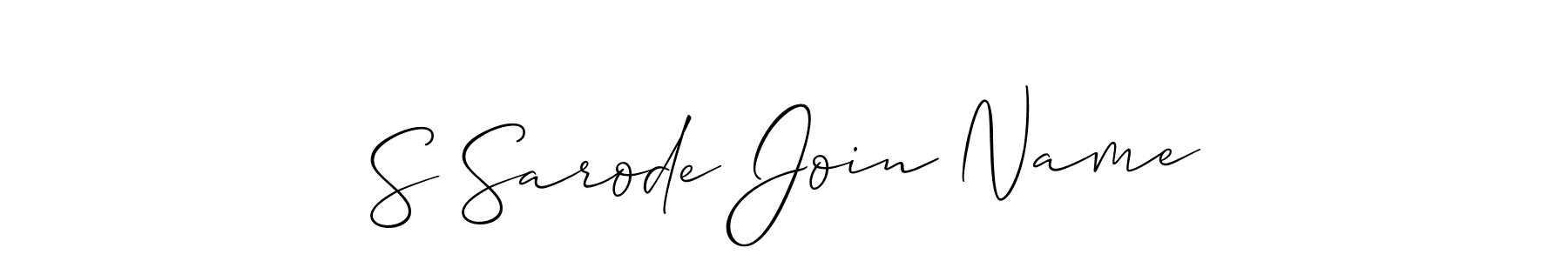 Create a beautiful signature design for name S Sarode Join Name. With this signature (Allison_Script) fonts, you can make a handwritten signature for free. S Sarode Join Name signature style 2 images and pictures png