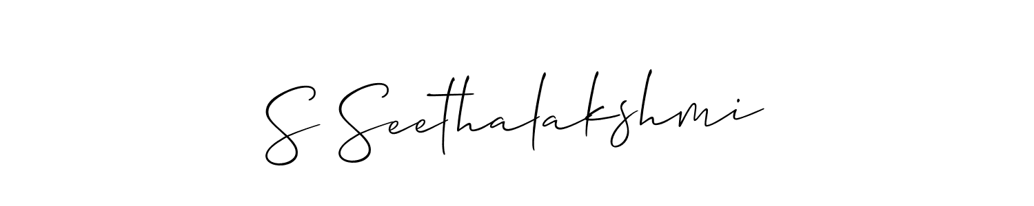 Make a beautiful signature design for name S Seethalakshmi. Use this online signature maker to create a handwritten signature for free. S Seethalakshmi signature style 2 images and pictures png