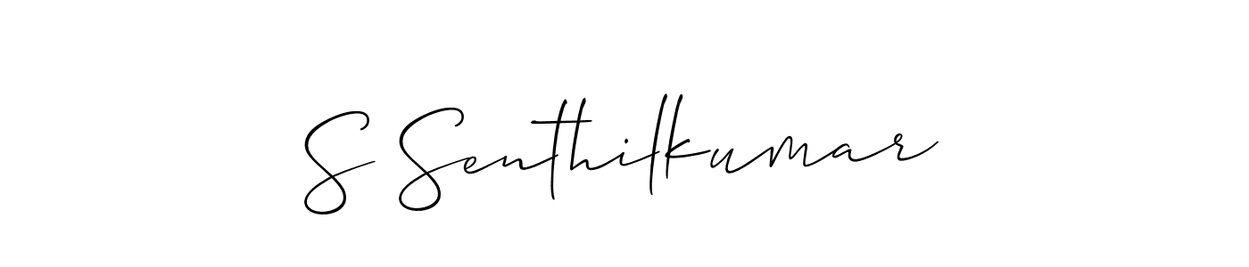 Use a signature maker to create a handwritten signature online. With this signature software, you can design (Allison_Script) your own signature for name S Senthilkumar. S Senthilkumar signature style 2 images and pictures png