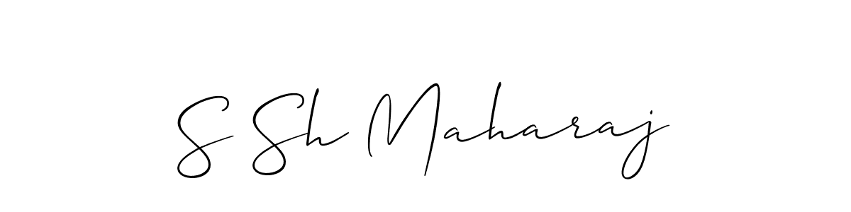 How to Draw S Sh Maharaj signature style? Allison_Script is a latest design signature styles for name S Sh Maharaj. S Sh Maharaj signature style 2 images and pictures png