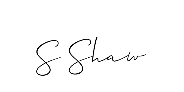 Make a beautiful signature design for name S Shaw. Use this online signature maker to create a handwritten signature for free. S Shaw signature style 2 images and pictures png