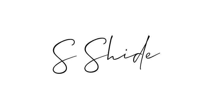 You can use this online signature creator to create a handwritten signature for the name S Shide. This is the best online autograph maker. S Shide signature style 2 images and pictures png