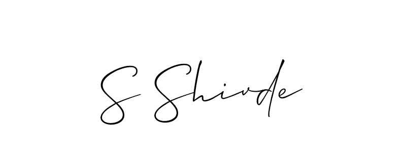 Make a beautiful signature design for name S Shivde. Use this online signature maker to create a handwritten signature for free. S Shivde signature style 2 images and pictures png