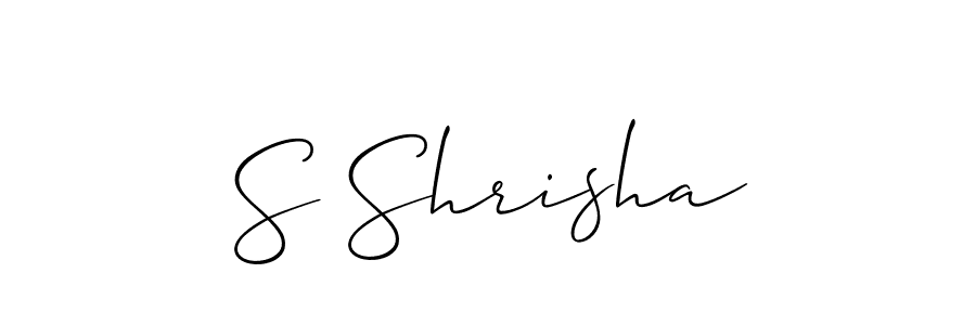 Best and Professional Signature Style for S Shrisha. Allison_Script Best Signature Style Collection. S Shrisha signature style 2 images and pictures png