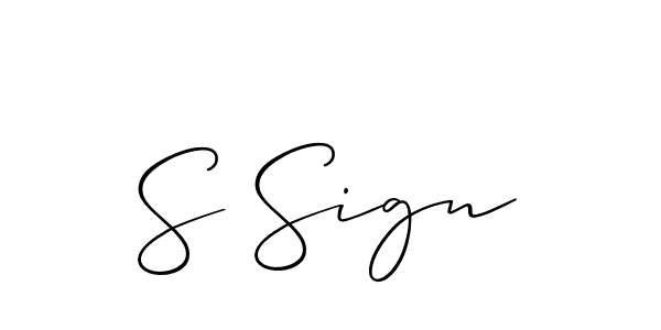 Make a short S Sign signature style. Manage your documents anywhere anytime using Allison_Script. Create and add eSignatures, submit forms, share and send files easily. S Sign signature style 2 images and pictures png