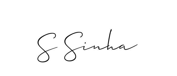 Once you've used our free online signature maker to create your best signature Allison_Script style, it's time to enjoy all of the benefits that S Sinha name signing documents. S Sinha signature style 2 images and pictures png