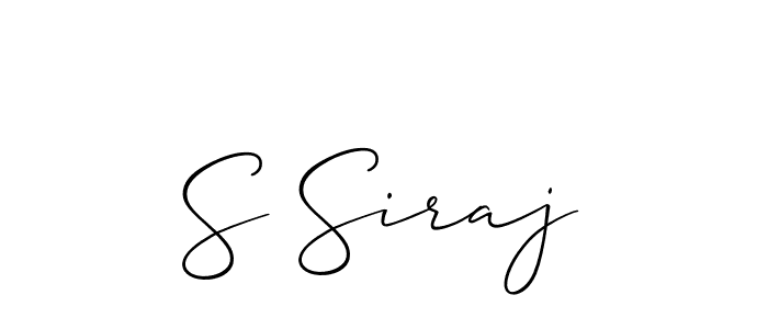 This is the best signature style for the S Siraj name. Also you like these signature font (Allison_Script). Mix name signature. S Siraj signature style 2 images and pictures png