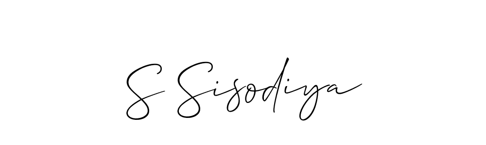 It looks lik you need a new signature style for name S Sisodiya. Design unique handwritten (Allison_Script) signature with our free signature maker in just a few clicks. S Sisodiya signature style 2 images and pictures png