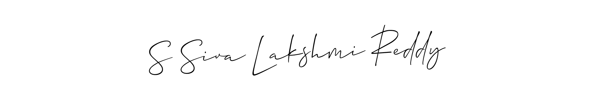 Use a signature maker to create a handwritten signature online. With this signature software, you can design (Allison_Script) your own signature for name S Siva Lakshmi Reddy. S Siva Lakshmi Reddy signature style 2 images and pictures png