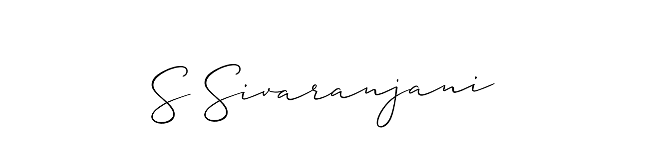 Make a beautiful signature design for name S Sivaranjani. With this signature (Allison_Script) style, you can create a handwritten signature for free. S Sivaranjani signature style 2 images and pictures png