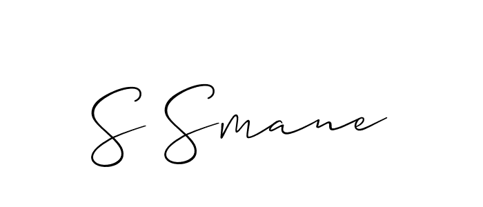 How to make S Smane name signature. Use Allison_Script style for creating short signs online. This is the latest handwritten sign. S Smane signature style 2 images and pictures png