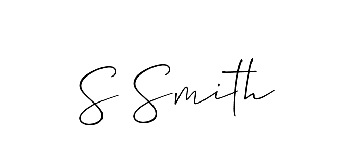 Design your own signature with our free online signature maker. With this signature software, you can create a handwritten (Allison_Script) signature for name S Smith. S Smith signature style 2 images and pictures png