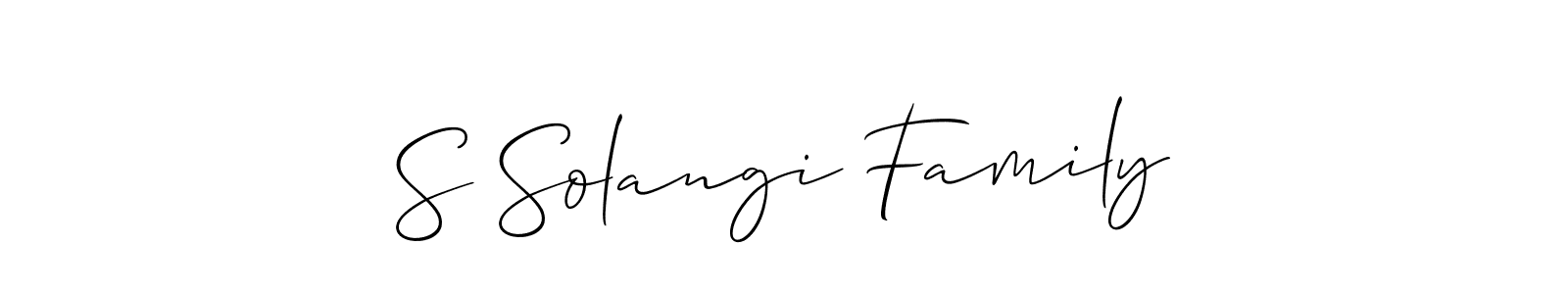 Make a beautiful signature design for name S Solangi Family. Use this online signature maker to create a handwritten signature for free. S Solangi Family signature style 2 images and pictures png