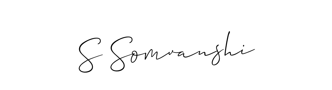 How to Draw S Somvanshi signature style? Allison_Script is a latest design signature styles for name S Somvanshi. S Somvanshi signature style 2 images and pictures png