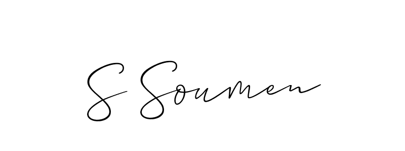 See photos of S Soumen official signature by Spectra . Check more albums & portfolios. Read reviews & check more about Allison_Script font. S Soumen signature style 2 images and pictures png