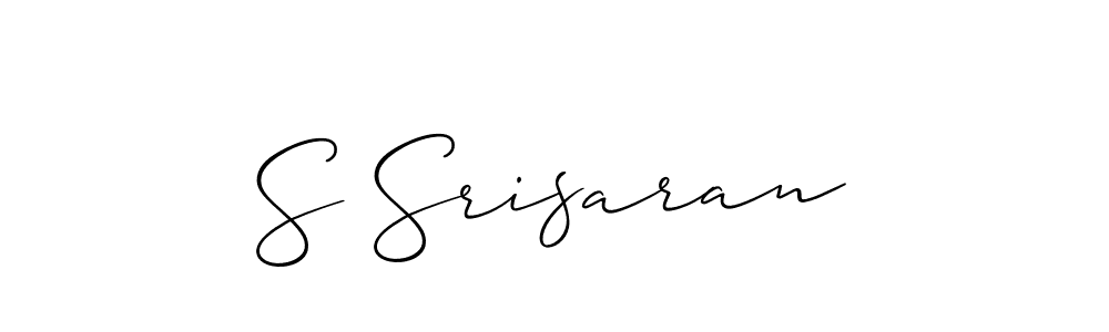 Make a beautiful signature design for name S Srisaran. Use this online signature maker to create a handwritten signature for free. S Srisaran signature style 2 images and pictures png